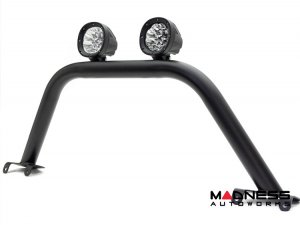 Ford Bronco Bull Bar - Front - Factory Bumper - ZROADZ - Standard - 4in Round White LED